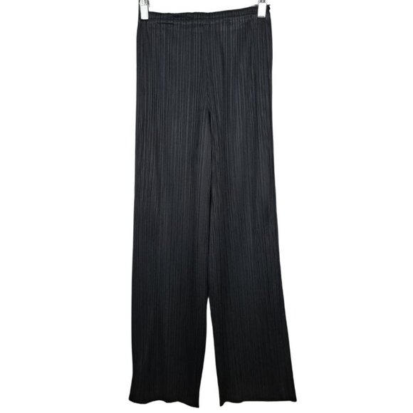 Pleats Please by Issey Miyake Black Pants EUC Size 1 - Picture 2 of 9